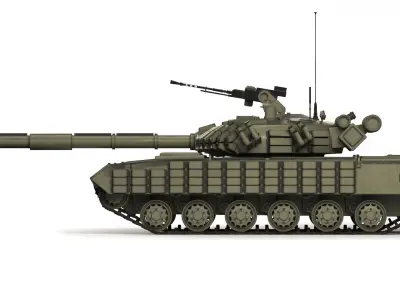 Tank T-64 BV 2017 3D model
