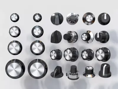 knob switch button 3D model purchase