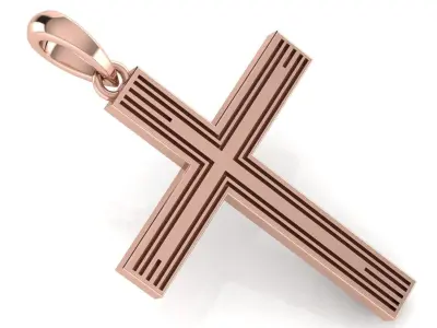 CROSS PENDANT CR126 3D print model