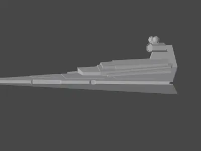 Star Wars victory class 2 star destroyer Free low-poly 3D model