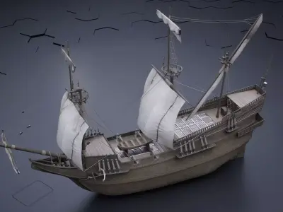 Sailing ship 3D model get