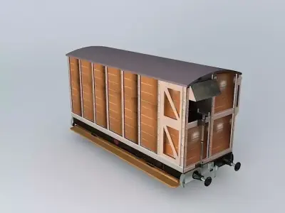 Eco Rail N/Gauge TALYLLYN Brake Van Old Steam Days Free 3D model