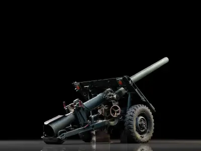 Anti Tank Artillery 3D model