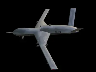 General Atomics MQ-20 Avenger Low-poly 3D model