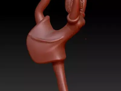 ice skating girl -27mm 3D model