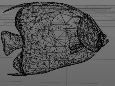 coral fish Free low-poly 3D model