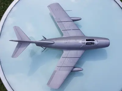 MIG-15 - detailed scale model kit 3D print model