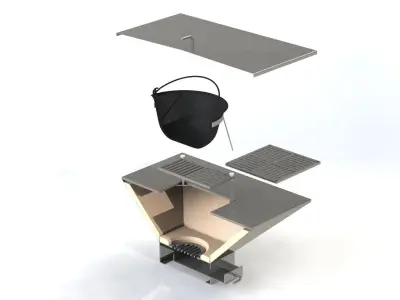 BBQ GRILL  3D model
