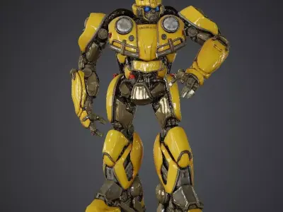 Stylized Transformers Bumblebee Model 3D print model 3D print model