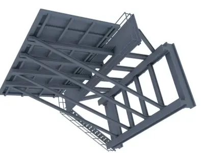Rooftop billboard 3D model