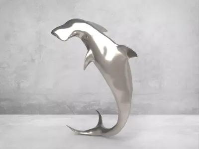 3D Hammer Shark 3D model