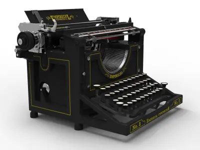 Antique Typewriter 3D model