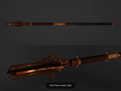 Fantasy Magical Weapons 3D Model Pack