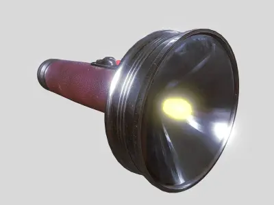 Retro FlashLight Low-poly 3D model purchase