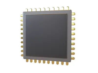 Chip Icon v1 003 Low-poly 3D model