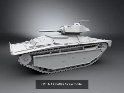 LVT Amtank Scale models 3D Model Pack