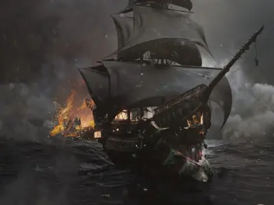 The Deadpool - Sailboat 3D model