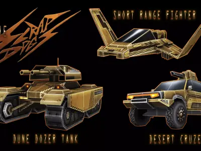 SCRAPDOGS Retro RTS units 3D Model Pack