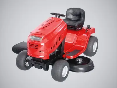 Lawn Mover Low-poly 3D model