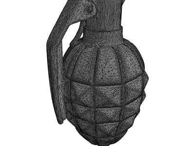 Stylized Combat Grenade 3D Model Low-poly 3D model