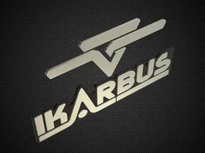 ikarbus logo 3D model