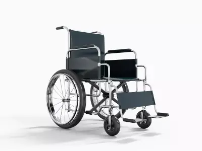 Wheelchair Medical Low-poly 3D model