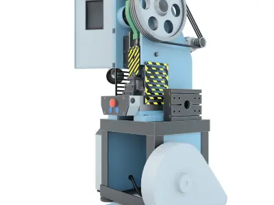 Machine tool mechanical press K2118B 3D model