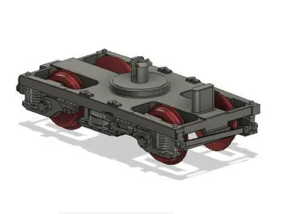 OO MK3 Coach Bogie with NEM Socket for older Hornby Coaches 3D print model