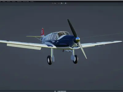 Messerschmitt Bf 108 Free 3D model