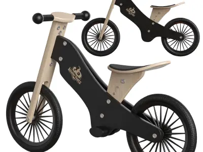 BALANCE BIKE BLACK 3D model