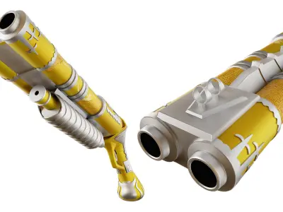 Antique fantasy shotgun   3D model
