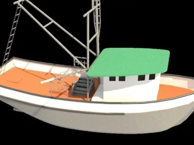 Shrimp Trawler 3D model