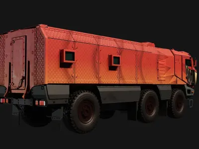 Military truck  Low-poly 3D model by Garage-B14