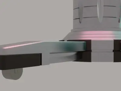 SCI FI ROBOTIC ARM AND PICKING MACHINE 3D model