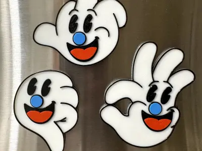Happy Hand Magnets 3D model