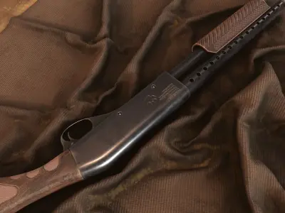 Sawed-Off Shotgun Low-poly 3D model