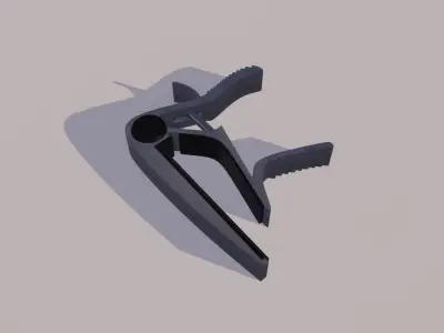 CAPO MODEL guitar pick Low-poly 3D model