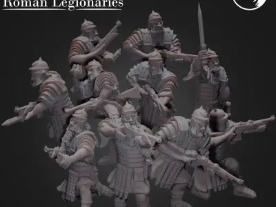 Invictus Regiment of Imperial Guarad Infantry Squad 3D print model