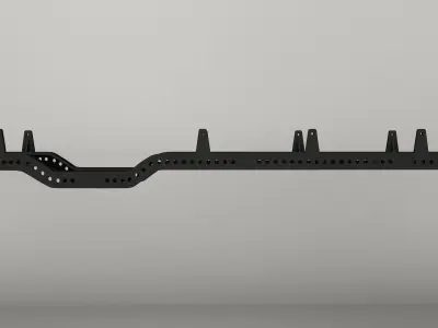 3D printable truck chassis frame 8x8 3D print model