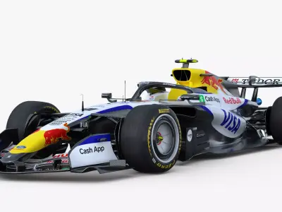 F1 Visa Cash App VICARB03 2026 Low-poly 3D model
