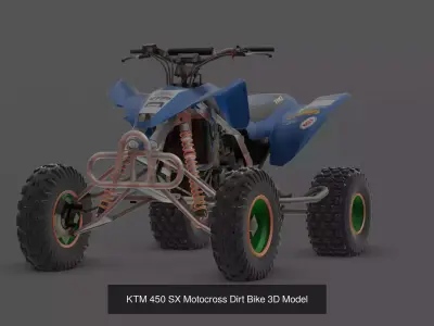 450cc Motocross  Enduro Bundle  5 Elite 3D Models 3D Model Pack