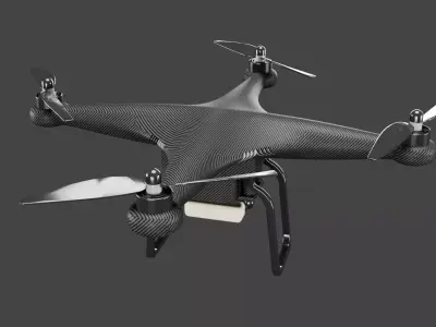 Sci-Fi Drone Low-poly 3D model Low-poly 3D model