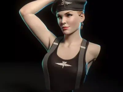 Dizzy Flores from Starship Troopers - Bust Free 3D print model