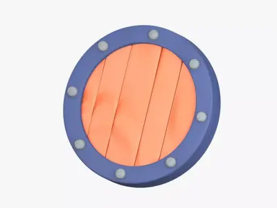 Shield 3D Illustration 3D model buy