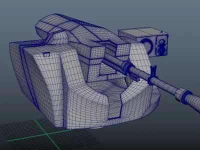 Sarp Zafer Silah Sistemi Sarp Zafer Weapon Station System Low-poly 3D model