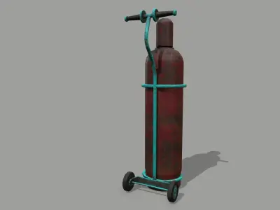 Propane Tank Low-poly 3D model 12