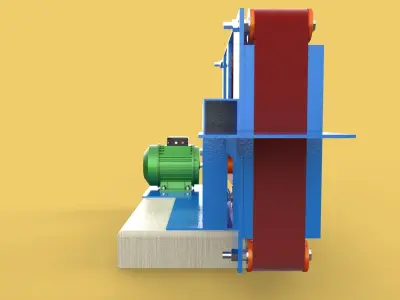 BELT POLISHER GRINDER SANDER ABRASIVE EDGES SHARPENER 3D model