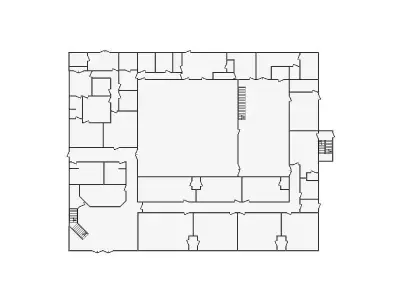 Commercial Interior Sketch - 36001-45000 SF - Xactimate 3D model