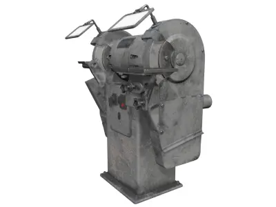 Bench Grinder Low-poly 3D model get