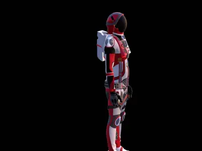 Astronaut Spacesuit Norway 3D model